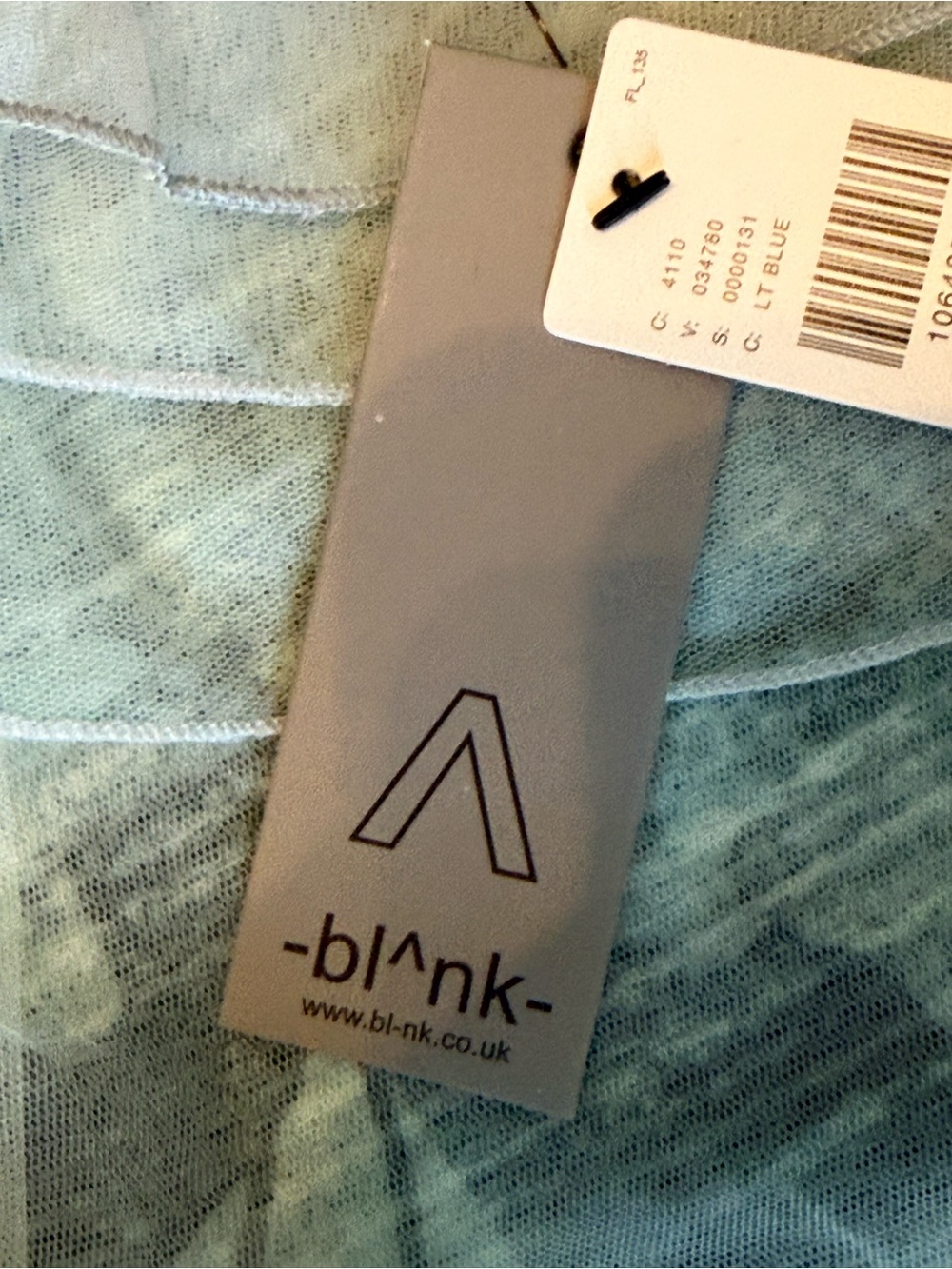 Anthropologie Sheer Ruffle One-Shoulder Tank Top - Light Blue - Picture 4 of 7